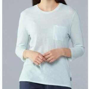 Patagonia Women's Mainstay 3/4 Sleeve Stripped Lightweight Top